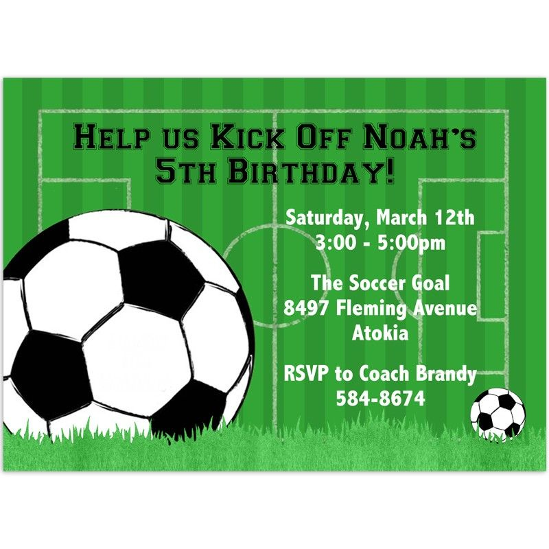 Soccer Party Invitation Template Free Football Party Invitations 