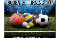 Sports Birthday Invitations Sports Birthday Invitations Sports Theme