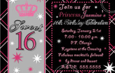 Sweet Sixteen Invitations Templates Sweet Sixteen Invitation Background