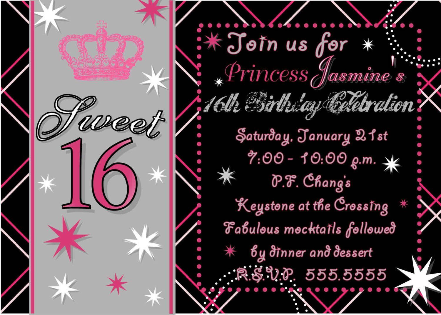 Sweet Sixteen Invitations Templates Sweet Sixteen Invitation Background 